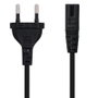 Nanocable Cable de Alimentación Forma 8 CEE7/16/M a C7/H, 3m, Negro